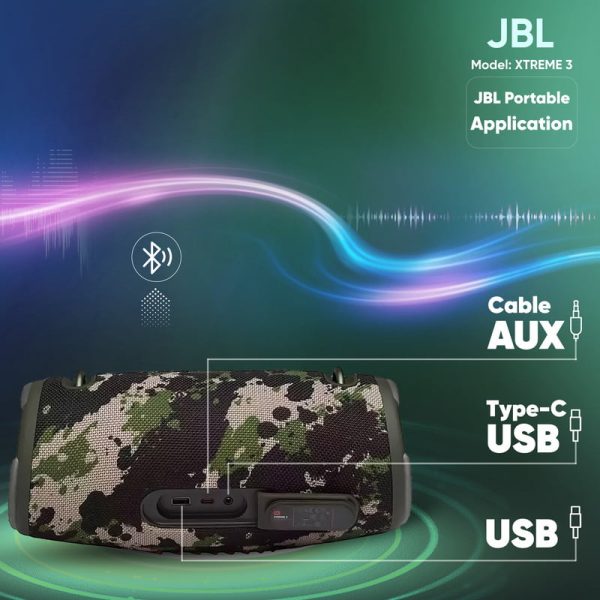 اسپیکر jbl xtreme 3 قابل حمل اصلی - Image 3